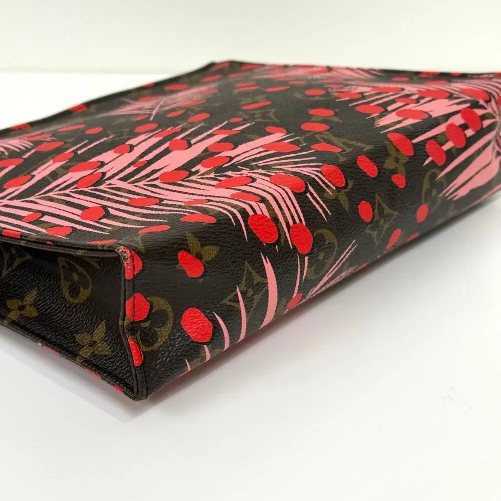 Louis Vuitton Monogram Jungle Dots Toiletry Pouch 26 Limited Edition LV Logo Bag